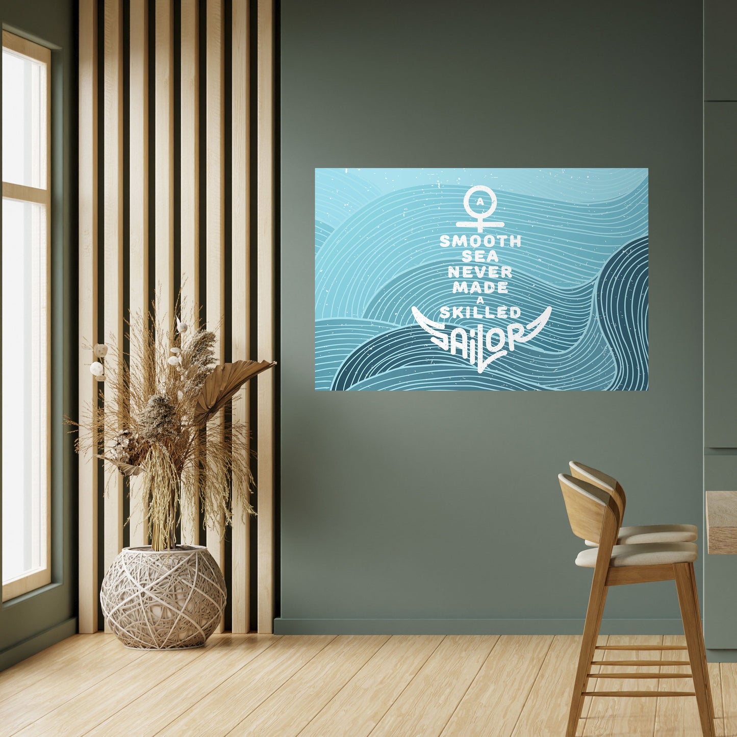Poster orizzontale staccabile e attaccabile MARINAIO ESPERTO
