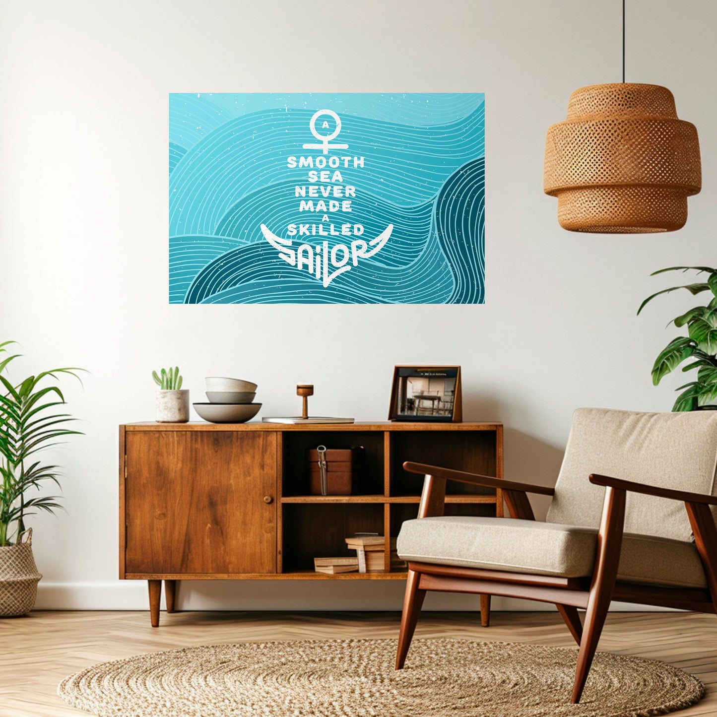 Poster orizzontale staccabile e attaccabile MARINAIO ESPERTO