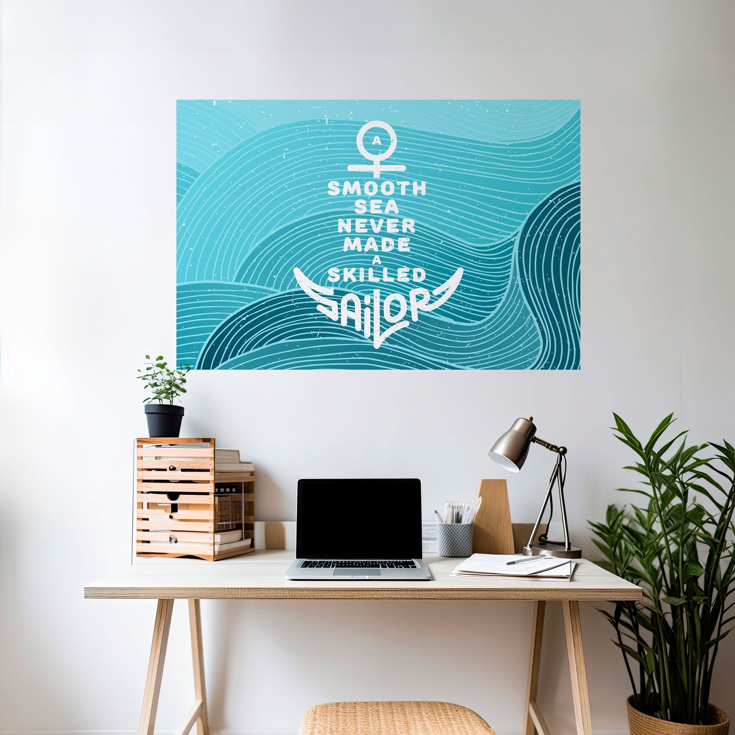 Poster orizzontale staccabile e attaccabile MARINAIO ESPERTO