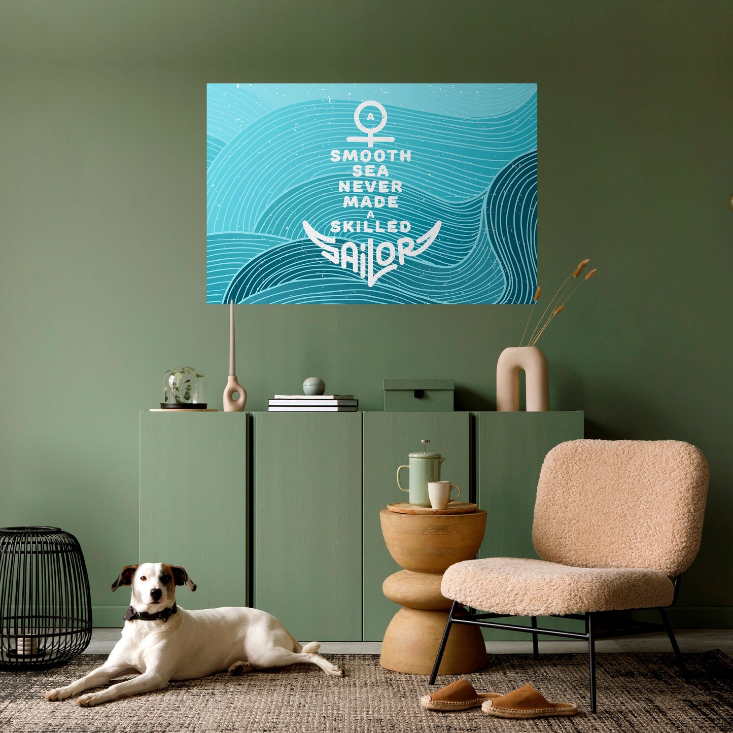 Poster orizzontale staccabile e attaccabile MARINAIO ESPERTO