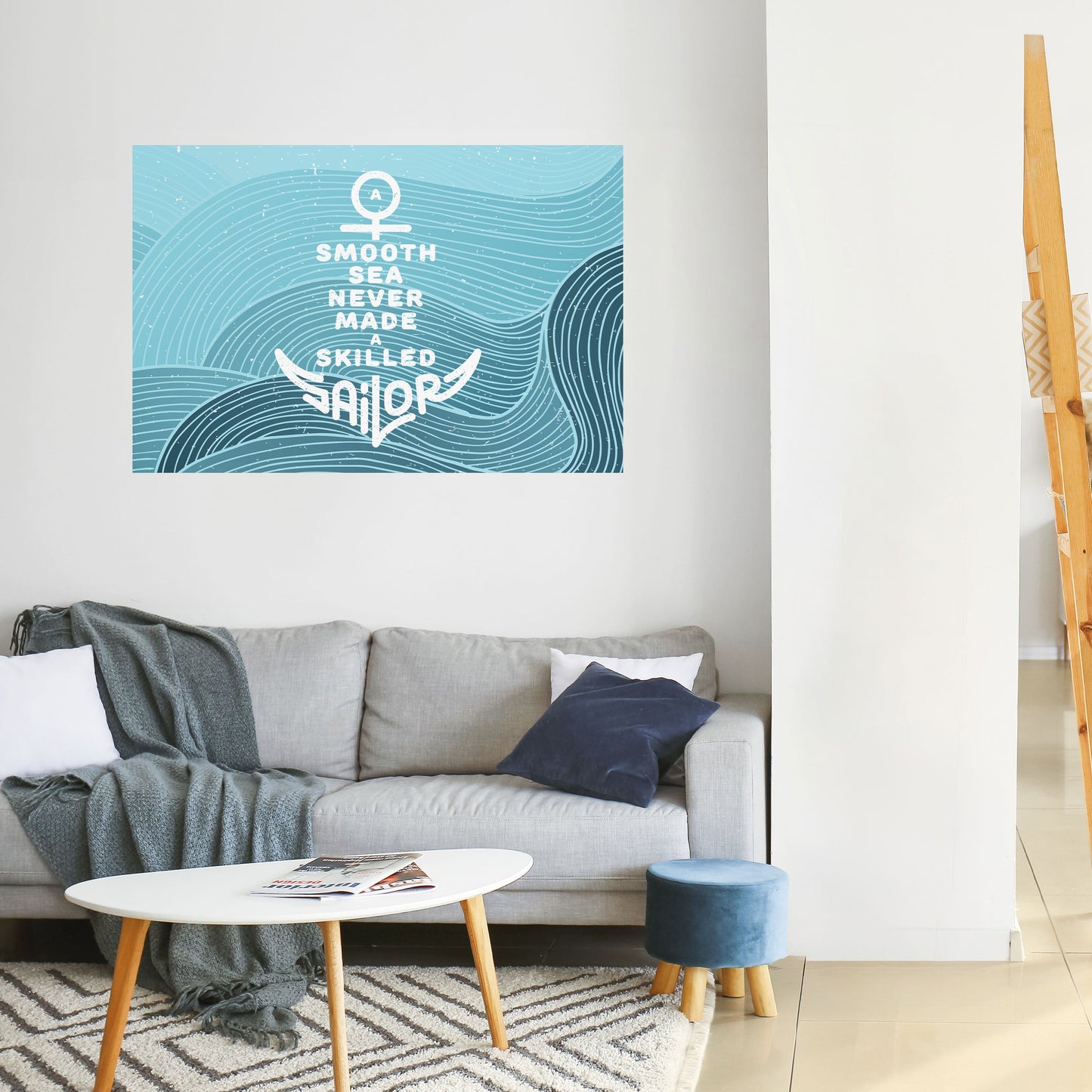 Poster orizzontale staccabile e attaccabile MARINAIO ESPERTO