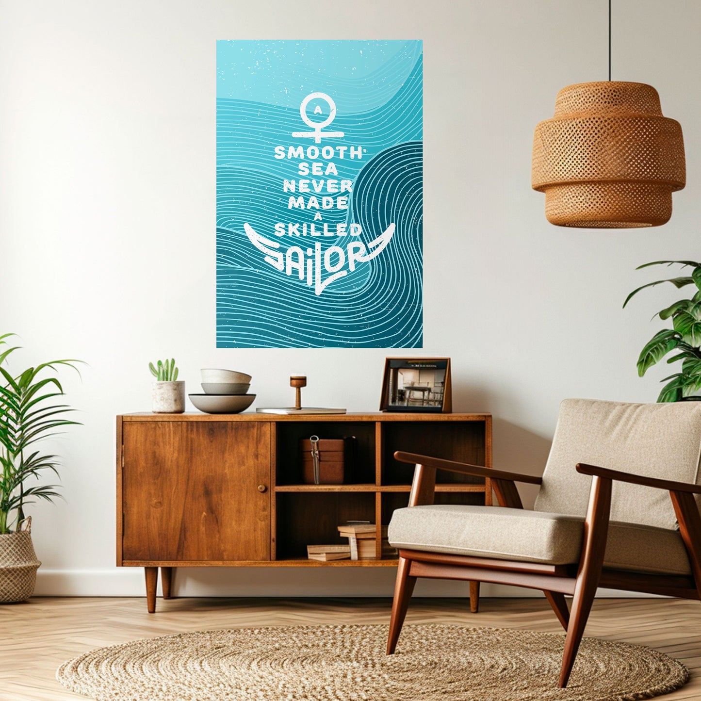 Poster verticale staccabile e attaccabile MARINAIO ESPERTO