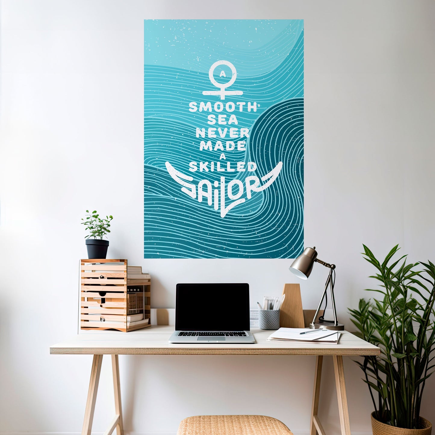 Poster verticale staccabile e attaccabile MARINAIO ESPERTO