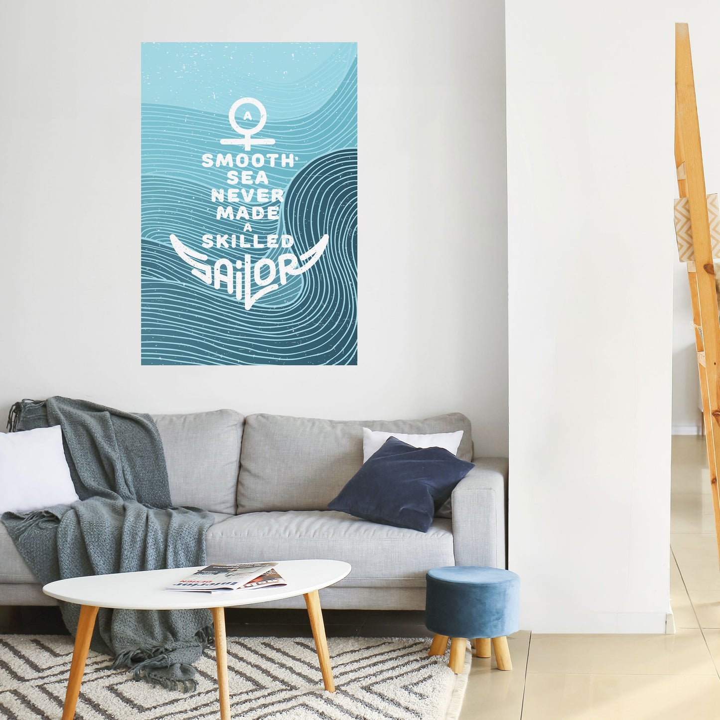 Poster verticale staccabile e attaccabile MARINAIO ESPERTO