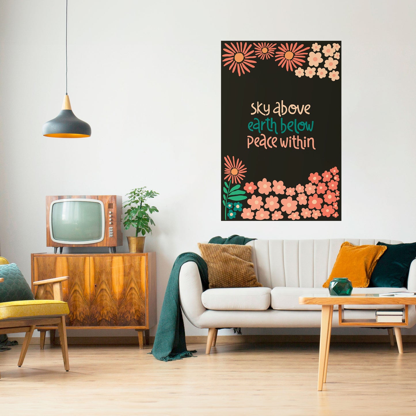 PACE INTERIORE Poster verticale staccabile e attaccabile