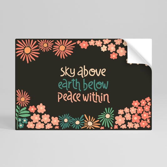 PACE INTERIORE Poster orizzontale staccabile e attaccabile