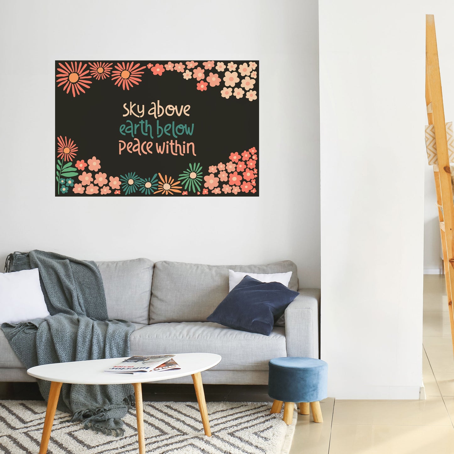 PACE INTERIORE Poster orizzontale staccabile e attaccabile
