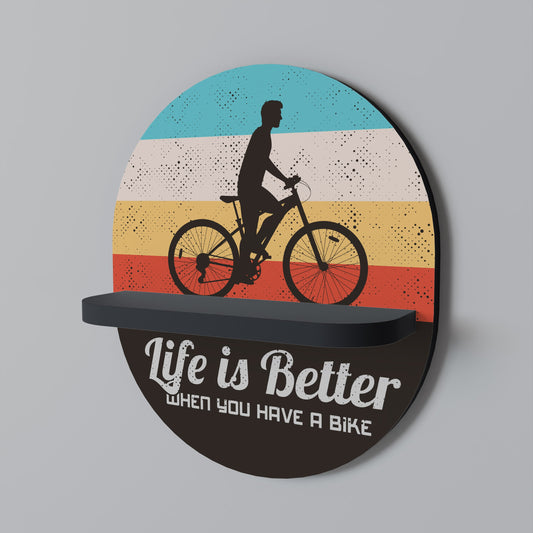 Mensola ovale BETTER LIFE in finitura nera