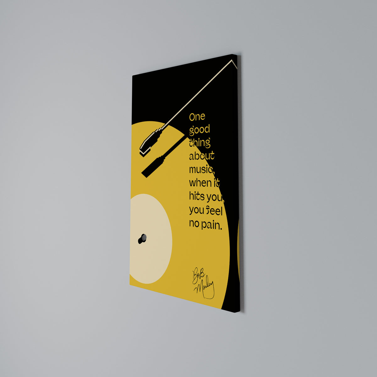 MUSIC - NO PAIN Stampa su tela verticale