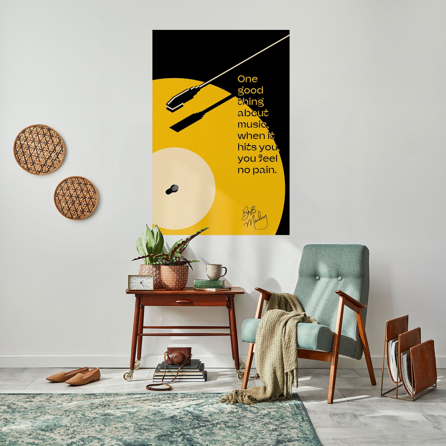 MUSICA - NO PAIN Poster verticale staccabile e attaccabile