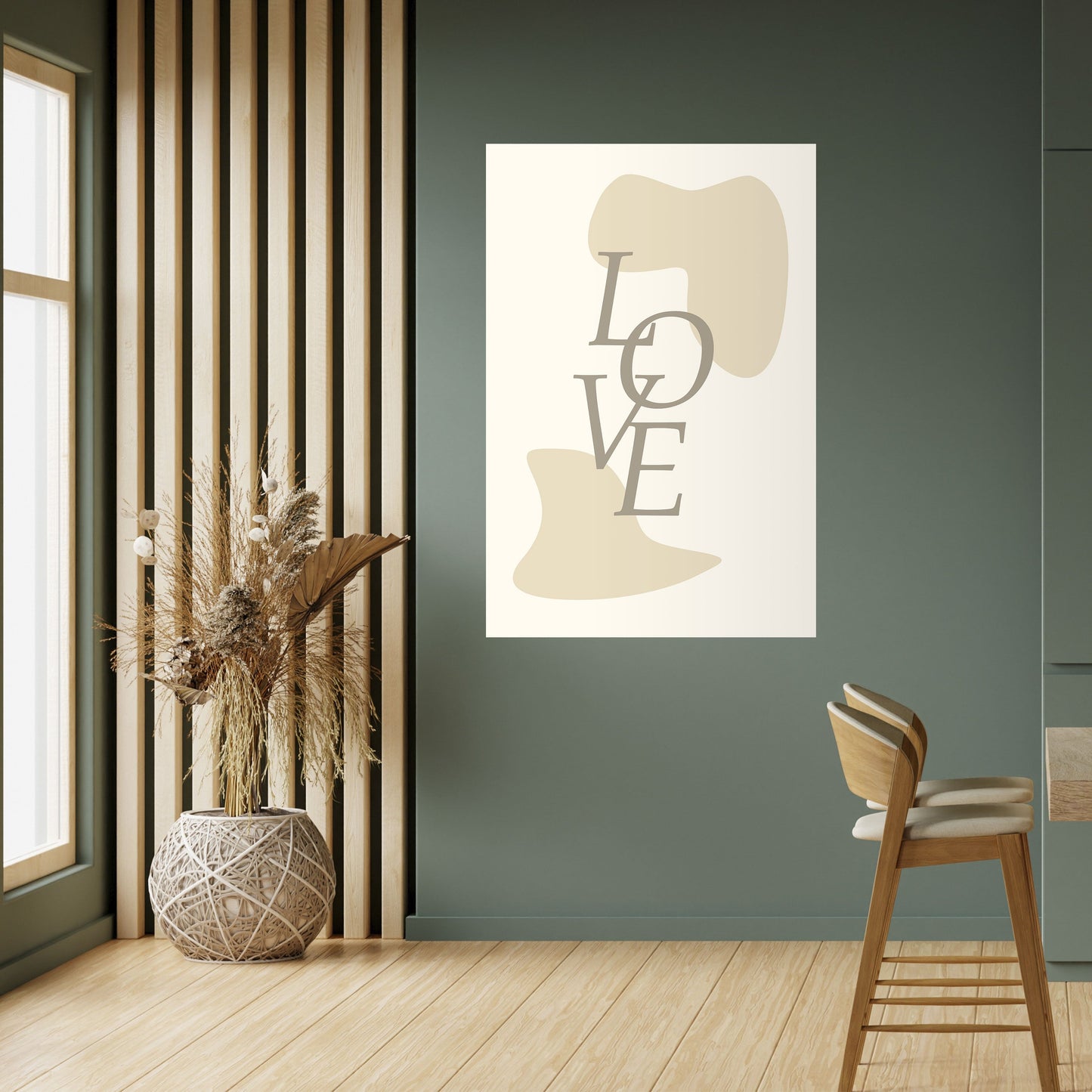L'AMORE IN FORMA Poster verticale staccabile e attaccabile