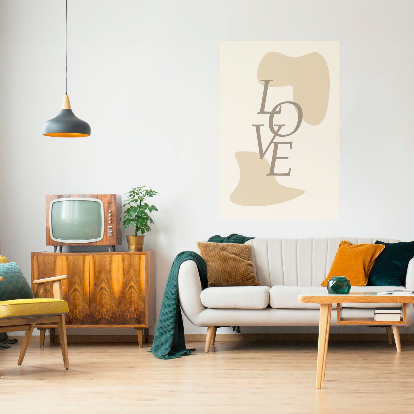 L'AMORE IN FORMA Poster verticale staccabile e attaccabile