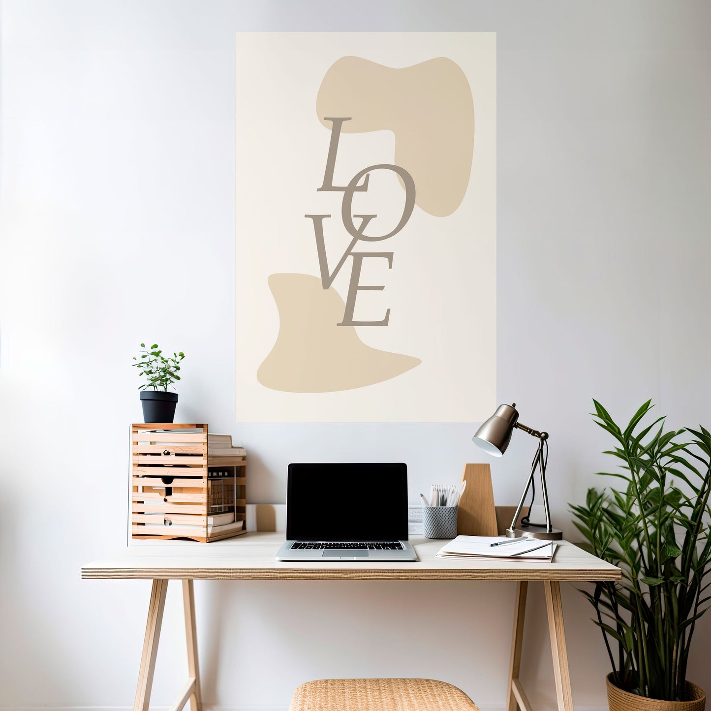 L'AMORE IN FORMA Poster verticale staccabile e attaccabile