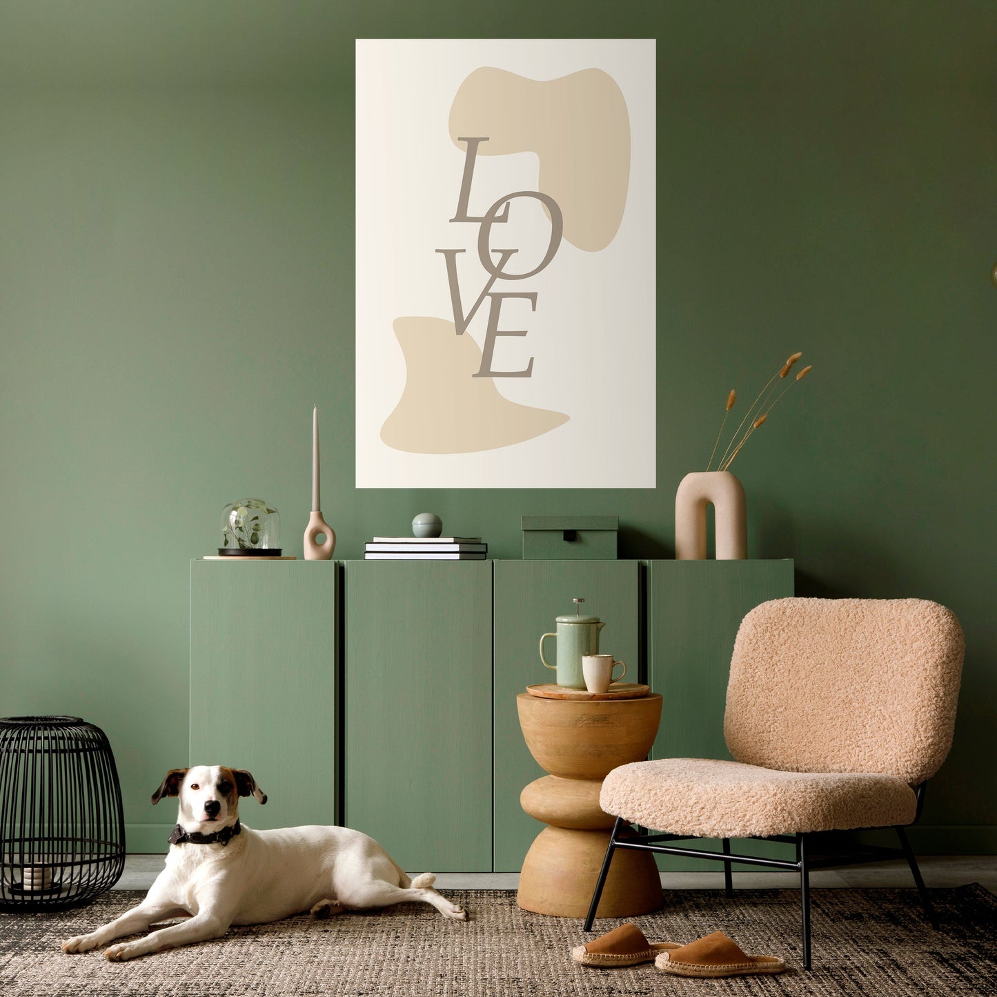 L'AMORE IN FORMA Poster verticale staccabile e attaccabile