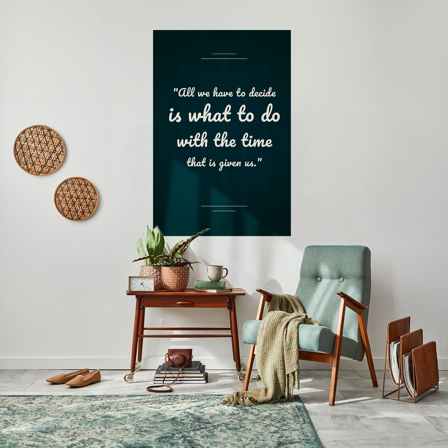 DECISIONI IN MOMENTI Poster verticale staccabile e attaccabile