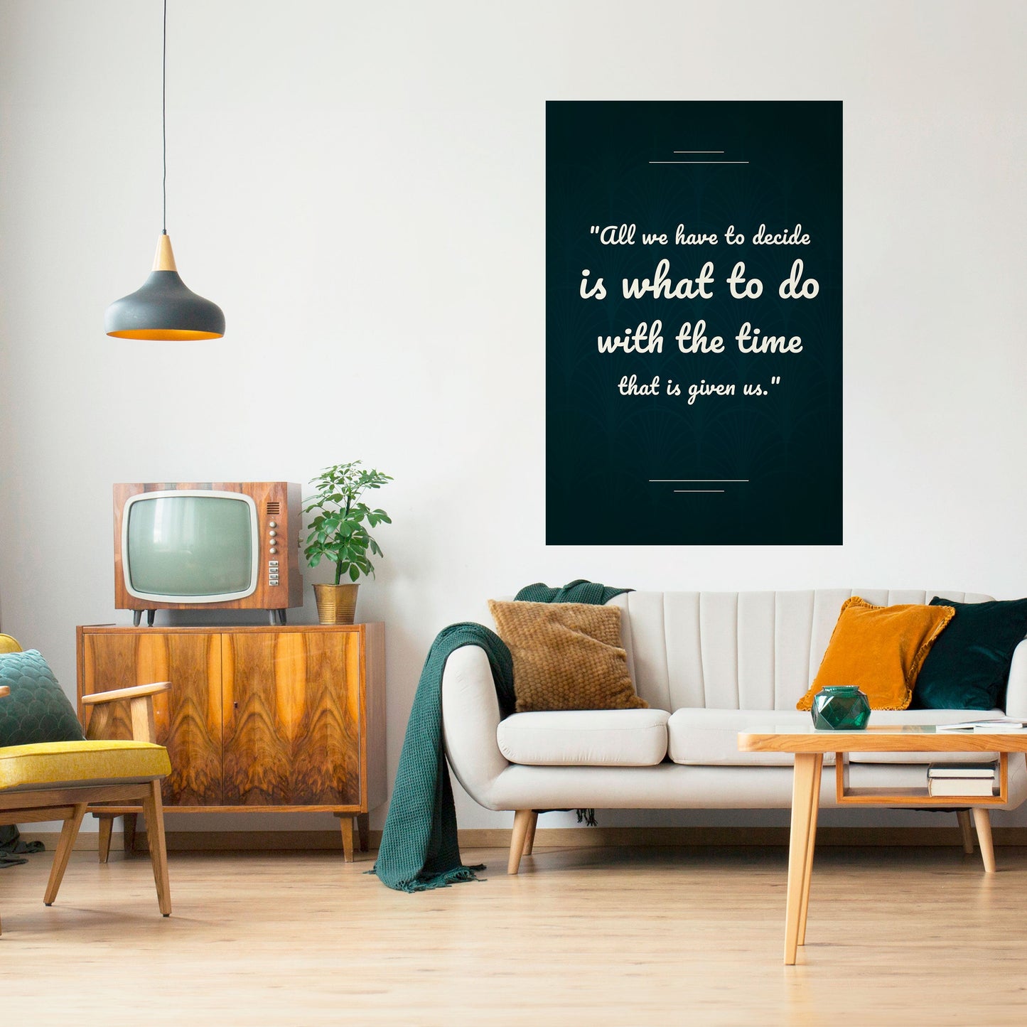 DECISIONI IN MOMENTI Poster verticale staccabile e attaccabile