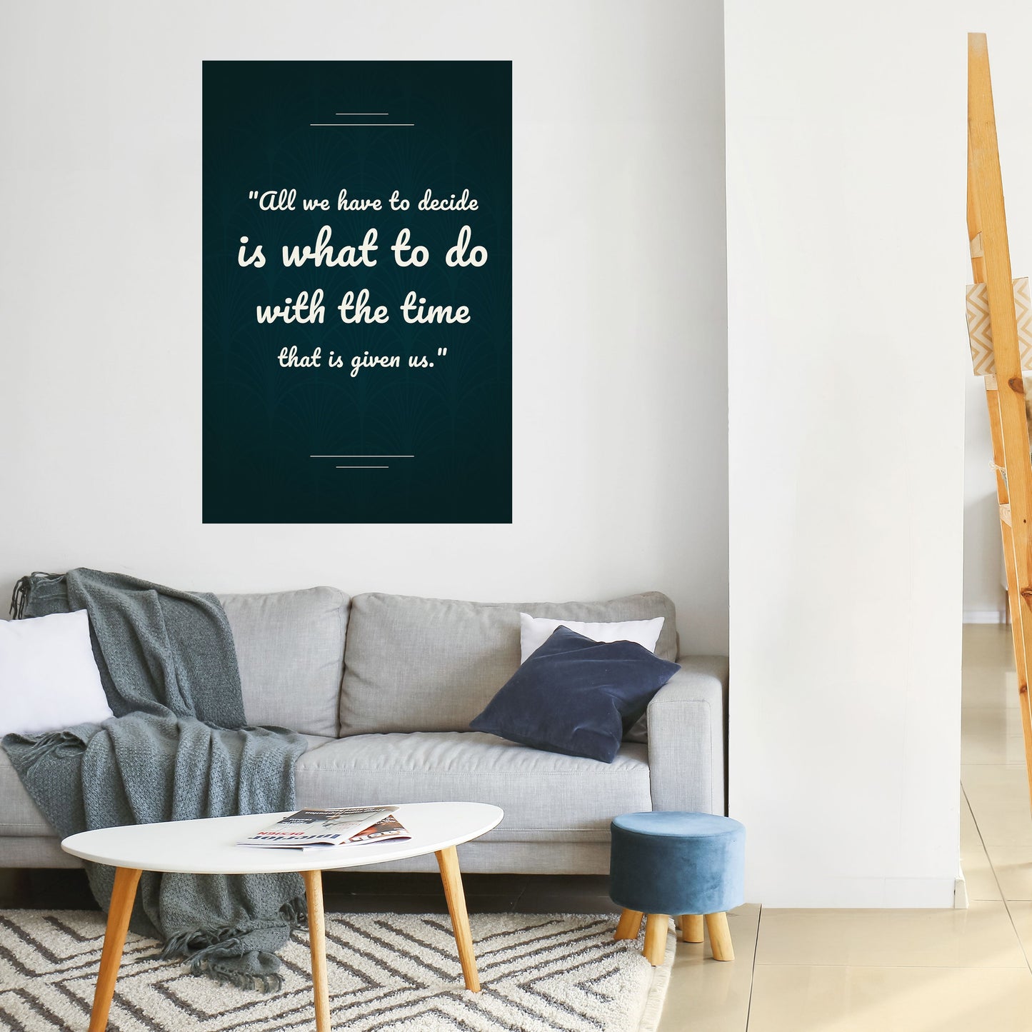 DECISIONI IN MOMENTI Poster verticale staccabile e attaccabile