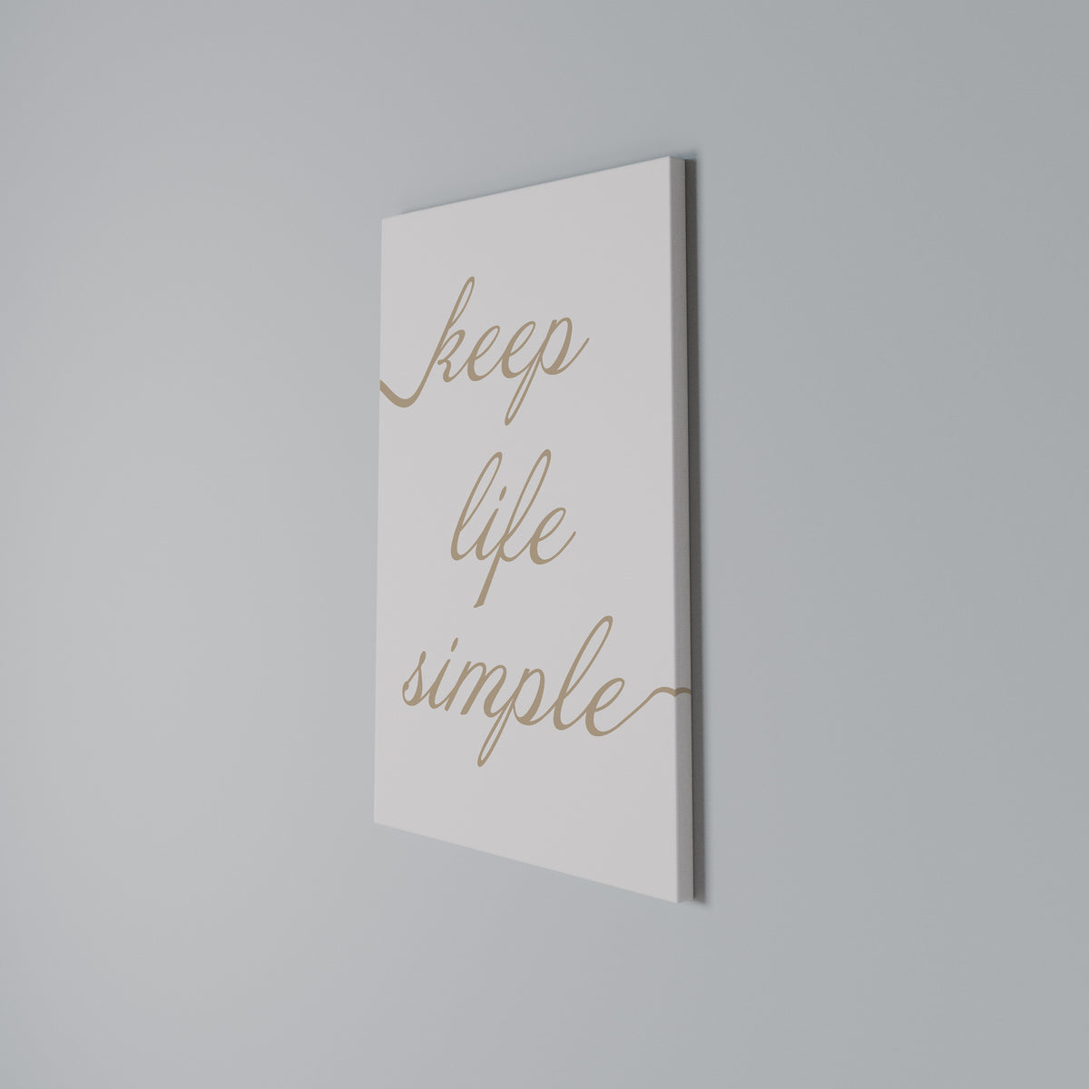 MINIMALIST MANTRA Stampa su tela verticale