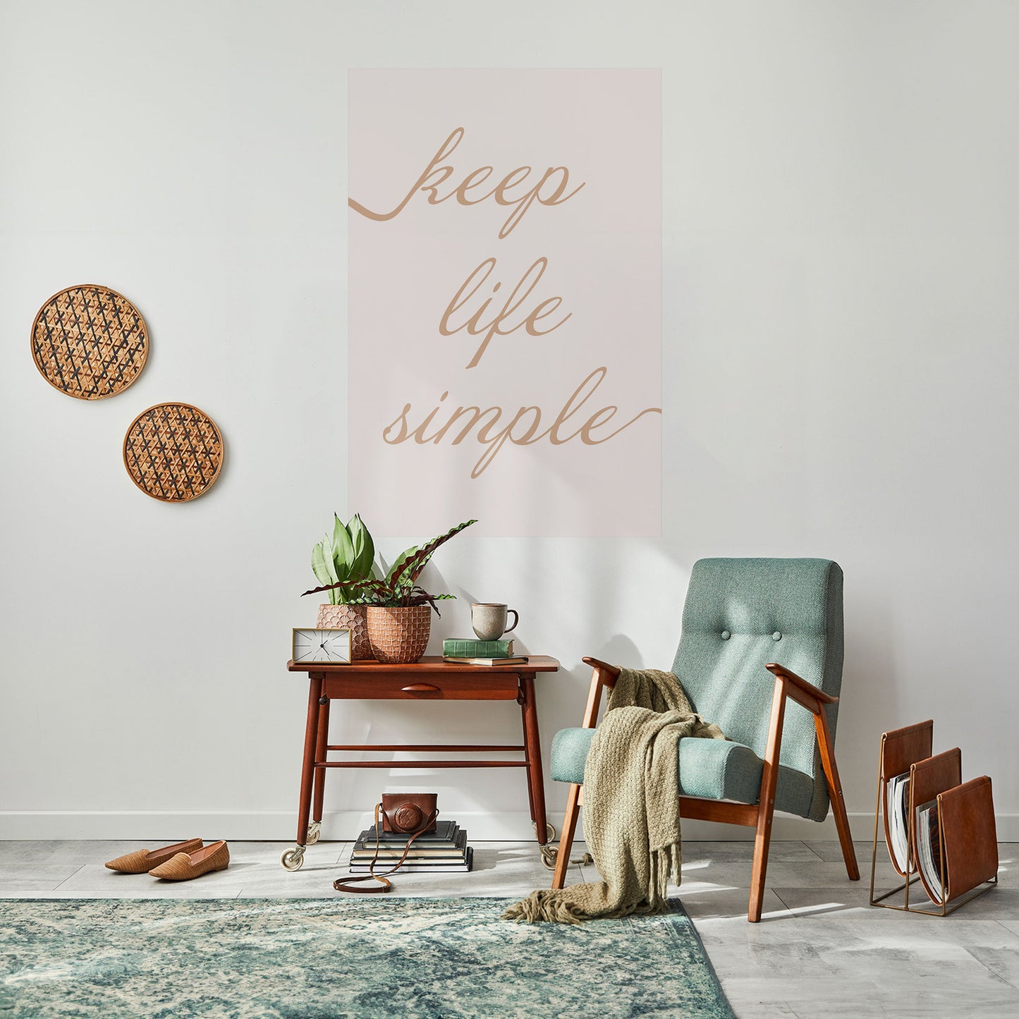 MANTRA MINIMALISTA Poster verticale staccabile e attaccabile