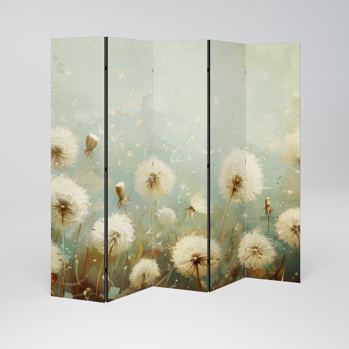DREAMY MEADOW - Divisorio decorativo per ambienti a 5 pannelli