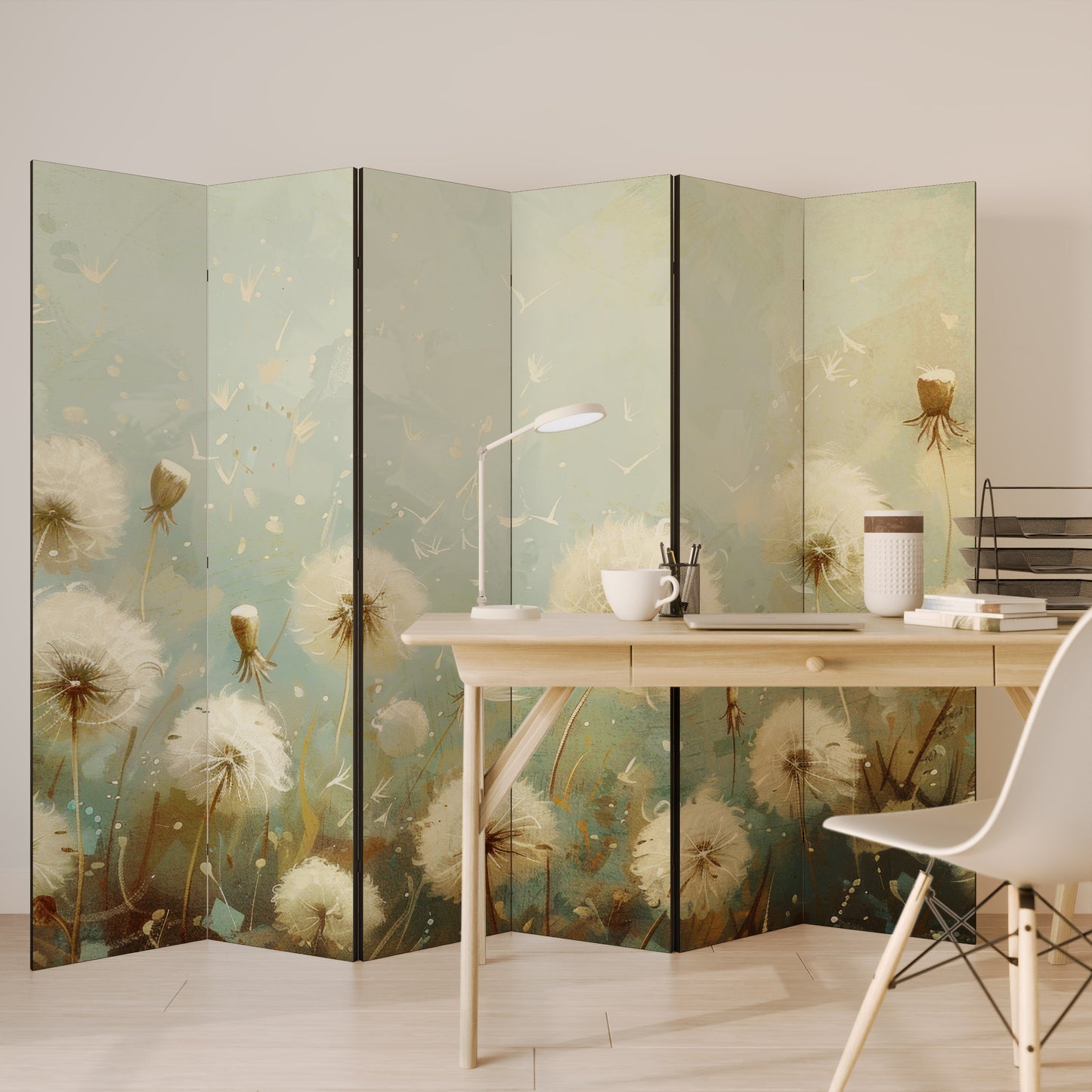 DREAMY MEADOW - Divisorio decorativo per ambienti a 6 pannelli