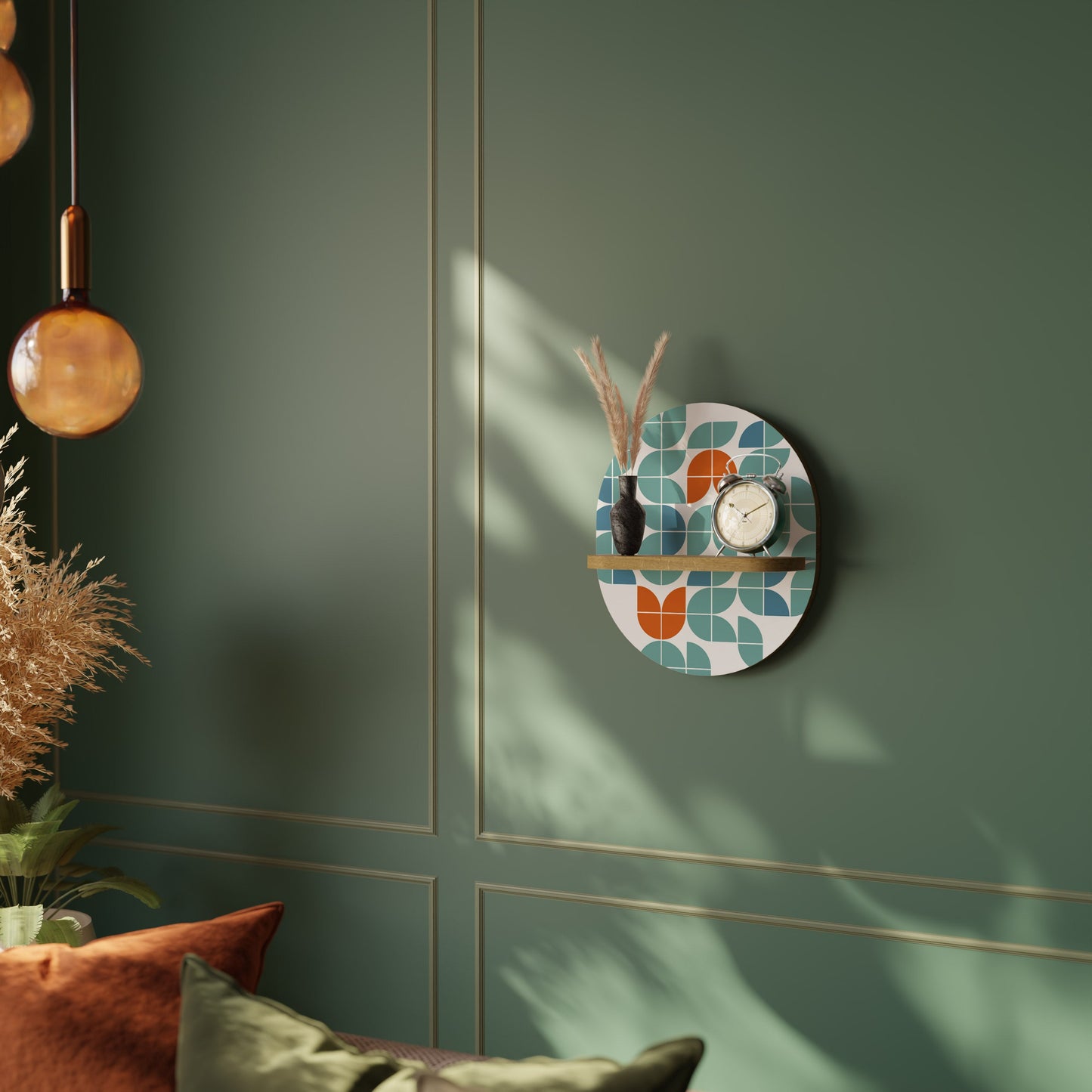 BE THE CHANGE Mensola ovale per opere d'arte in effetto rovere