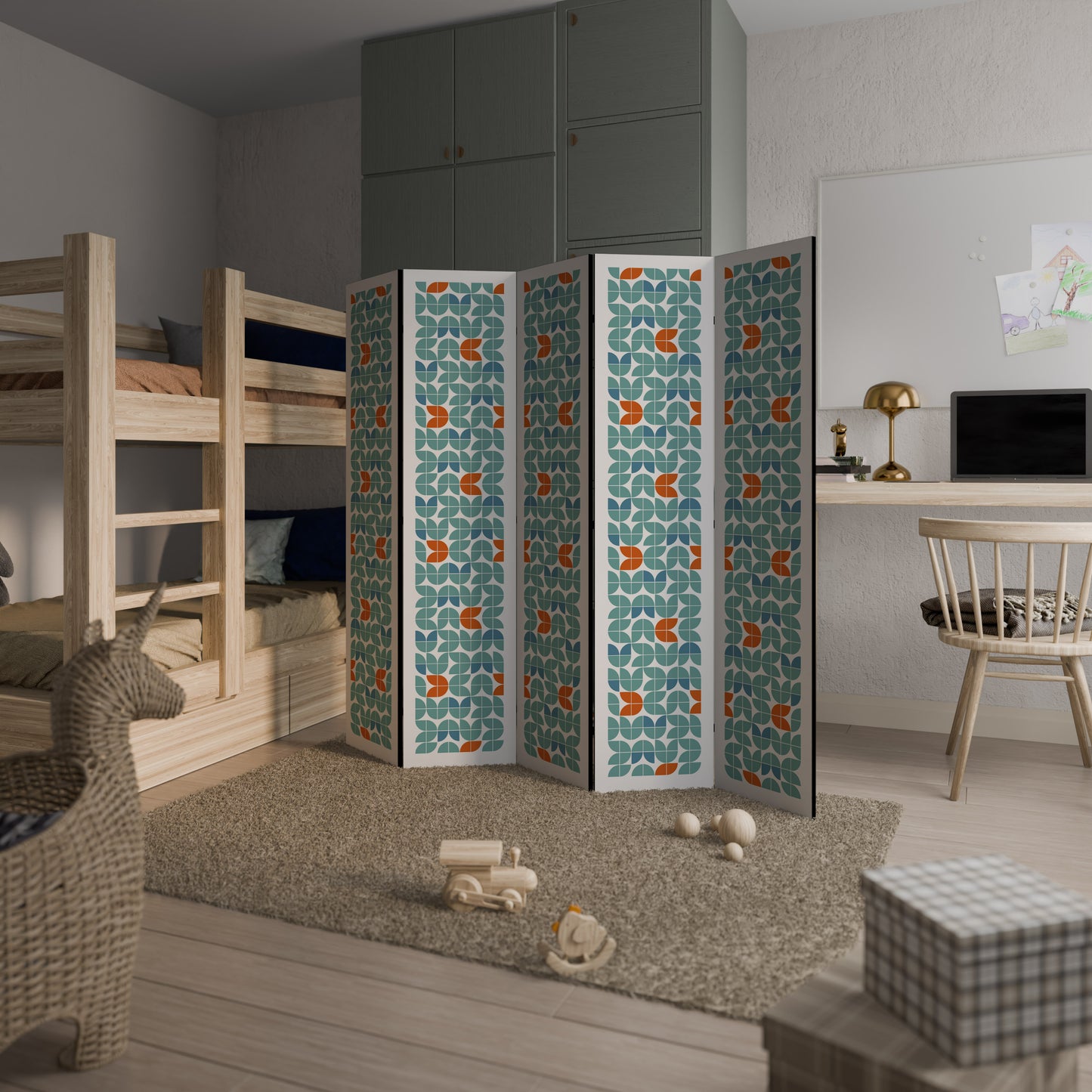 DIVISORE DECORATIVO PER AMBIENTI A 5 PANNELLI BE THE CHANGE