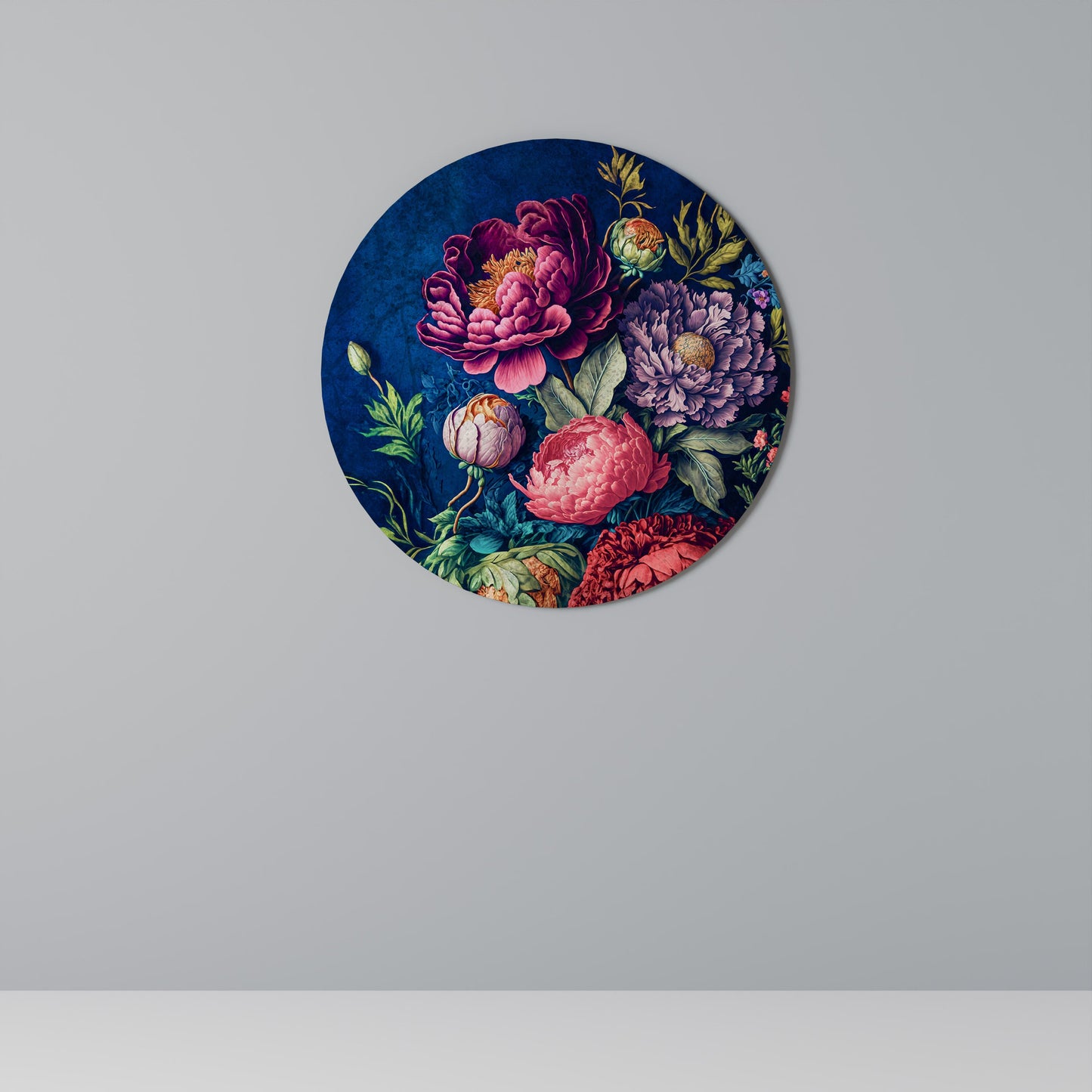 ELEGANZA IN FIORE - Decorazione murale rotonda