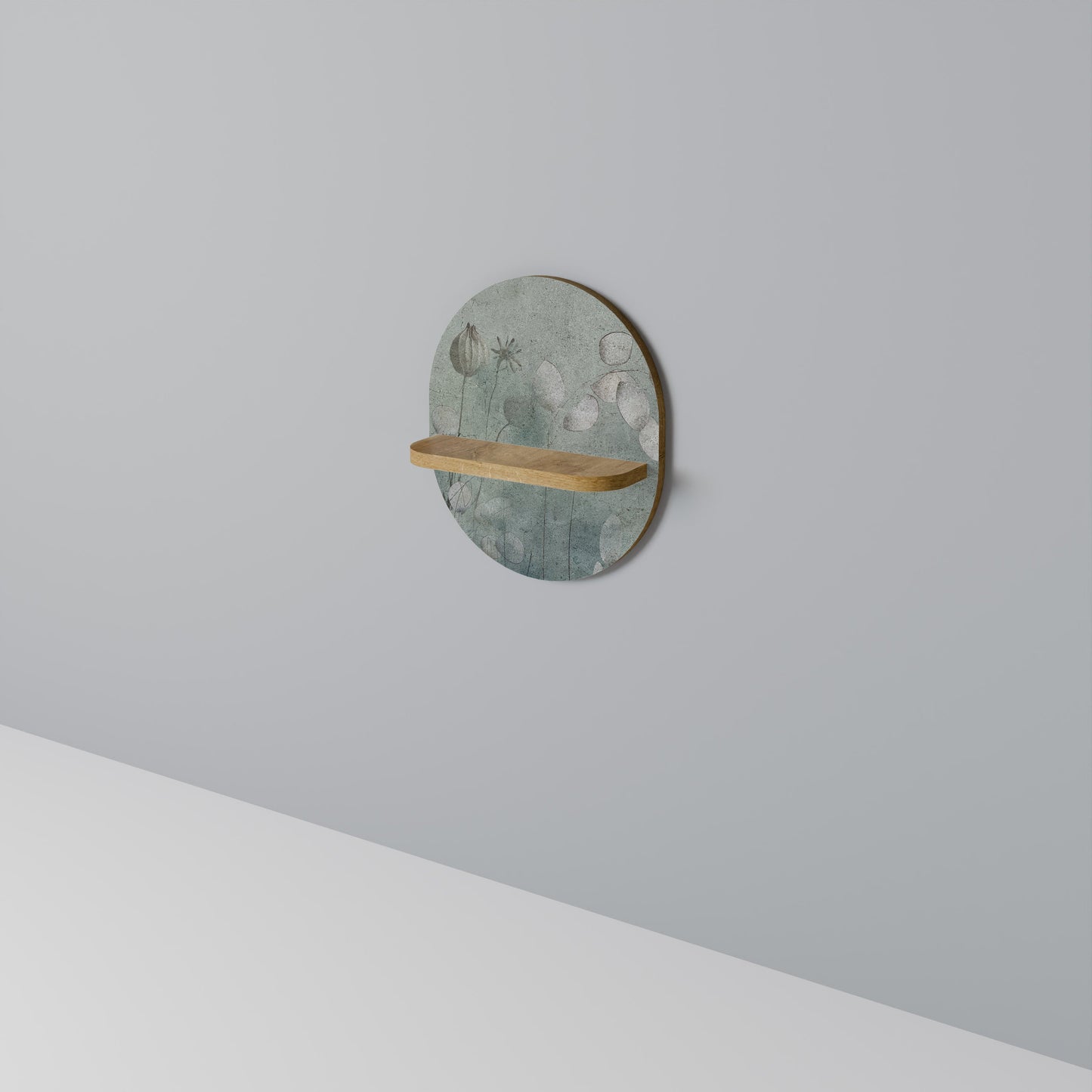 Mensola ovale NIGHT LADY effetto rovere