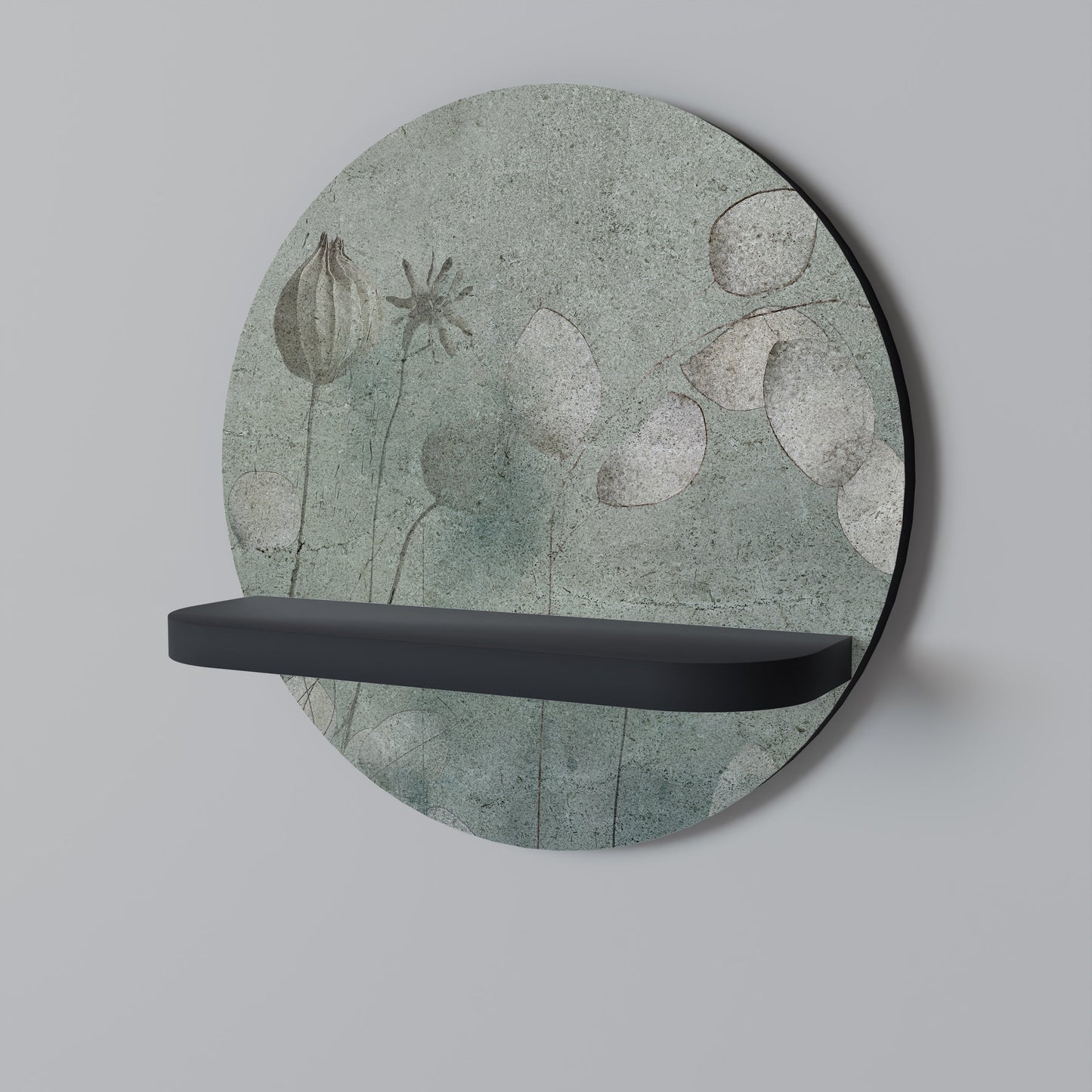 Mensola rotonda NIGHT LADY in finitura nera
