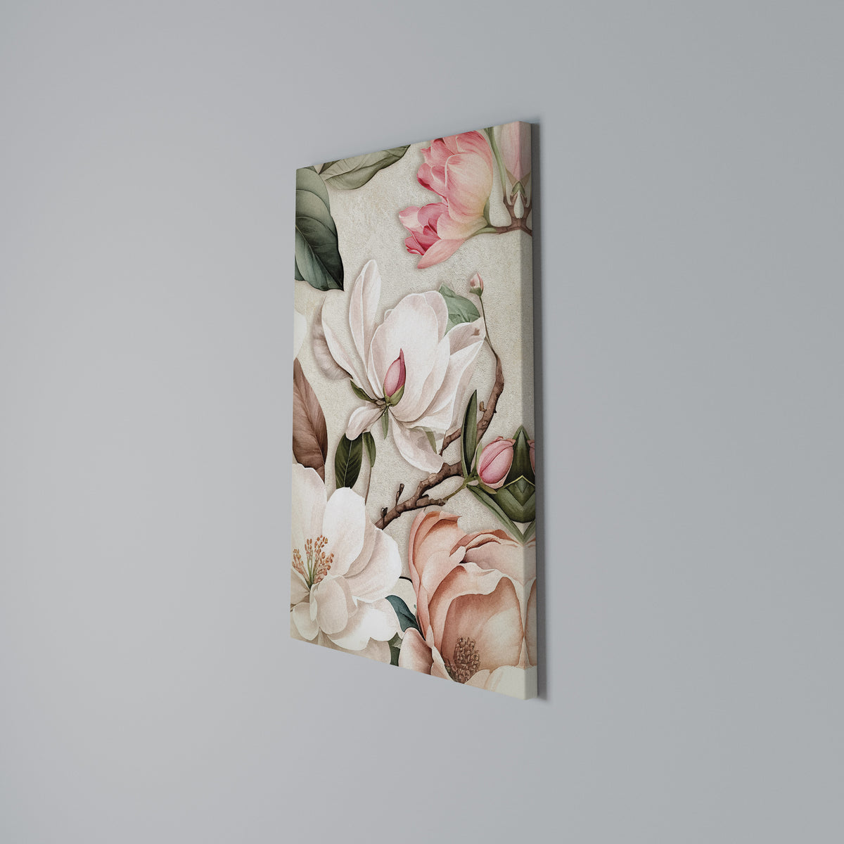 FLORAL GRACE Stampa su tela verticale