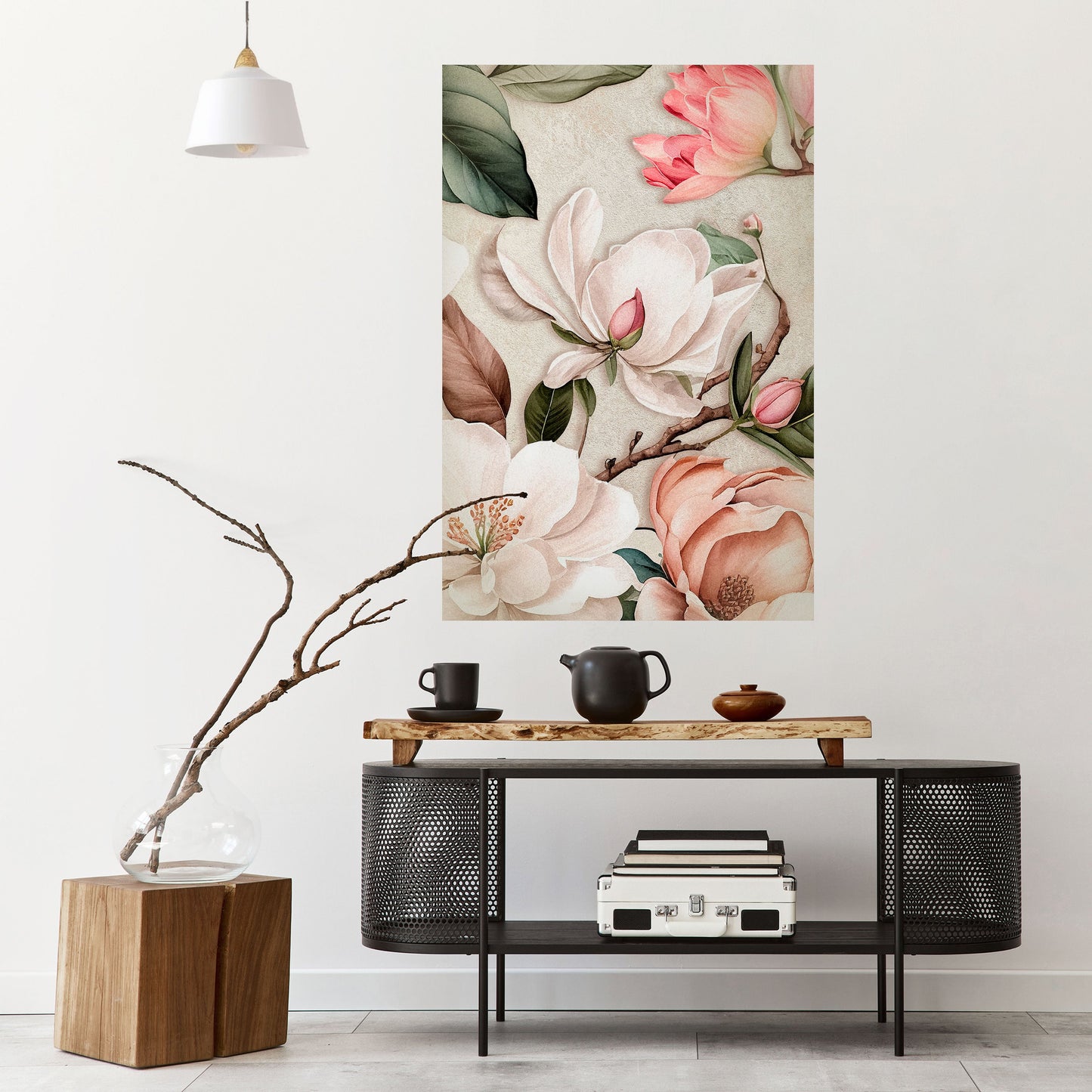 Poster verticale staccabile e attaccabile FLORAL GRACE