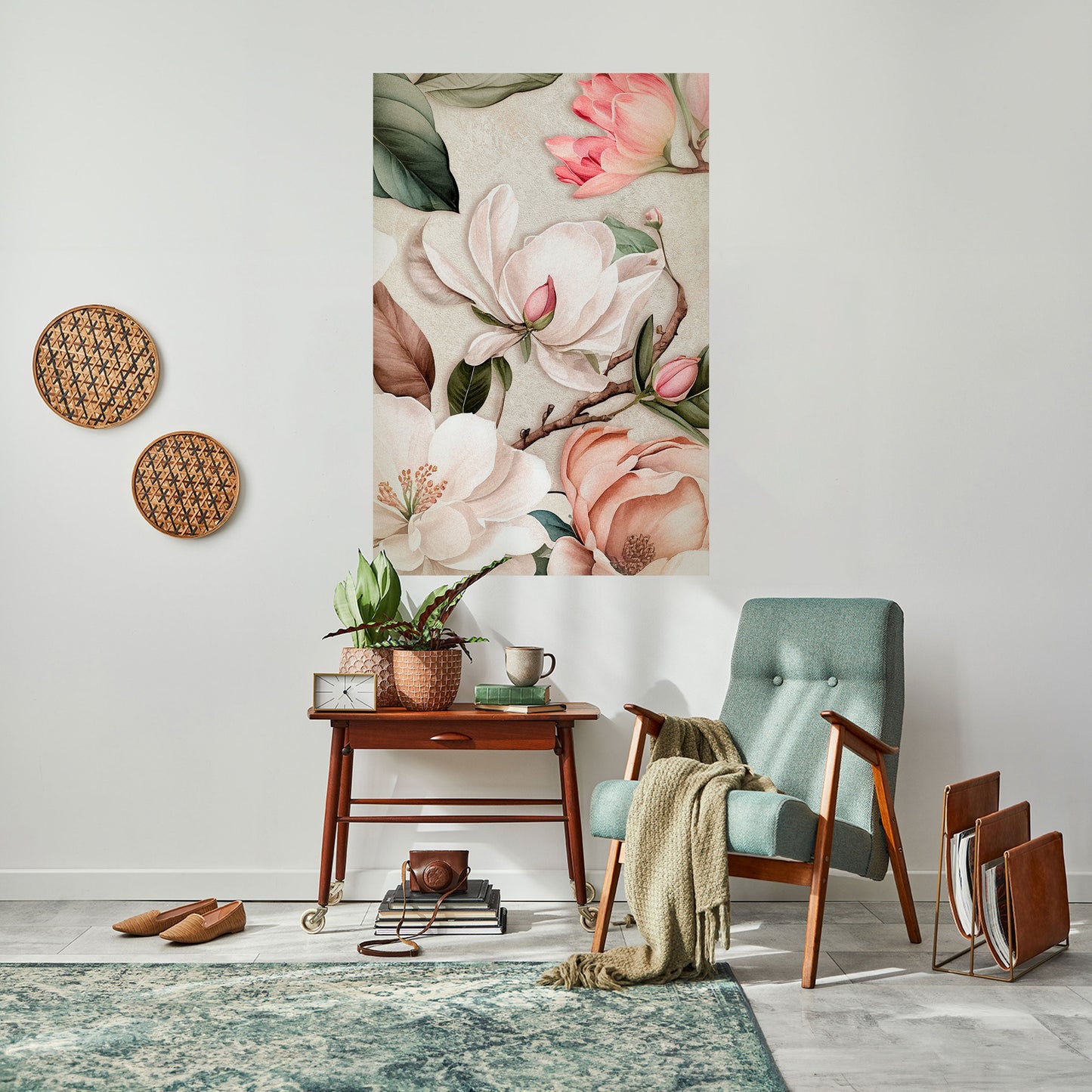Poster verticale staccabile e attaccabile FLORAL GRACE
