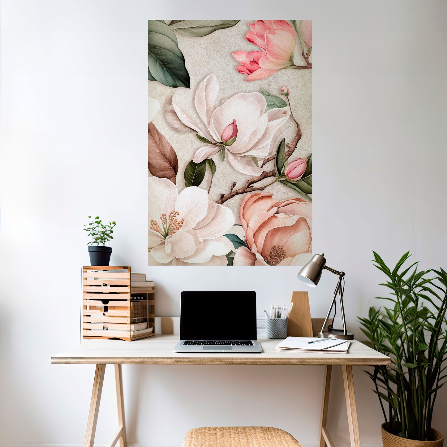 Poster verticale staccabile e attaccabile FLORAL GRACE