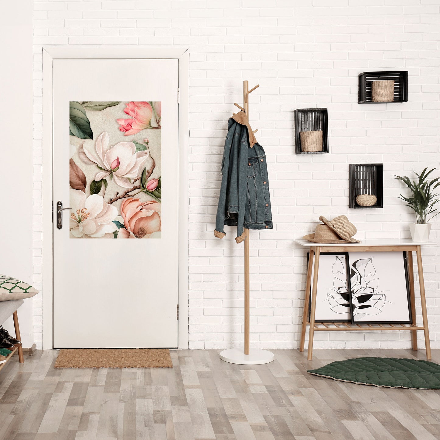Poster verticale staccabile e attaccabile FLORAL GRACE