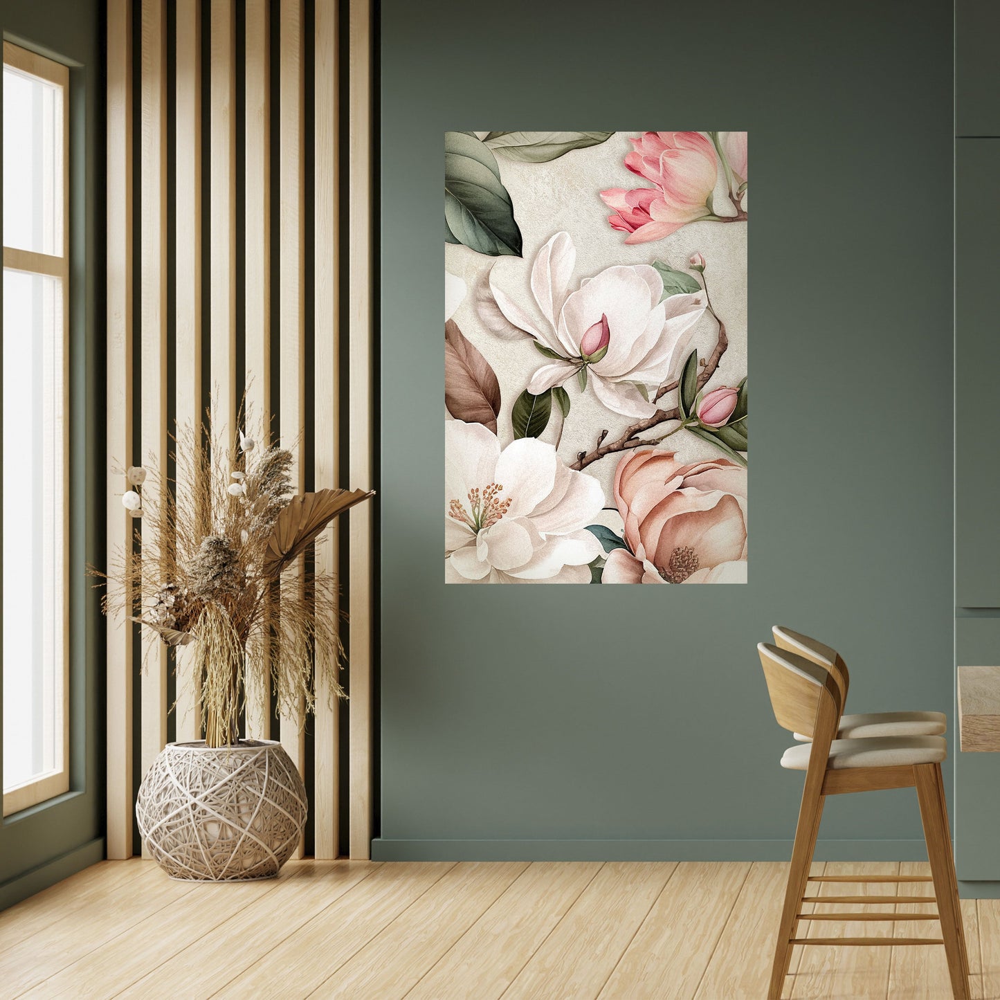 Poster verticale staccabile e attaccabile FLORAL GRACE