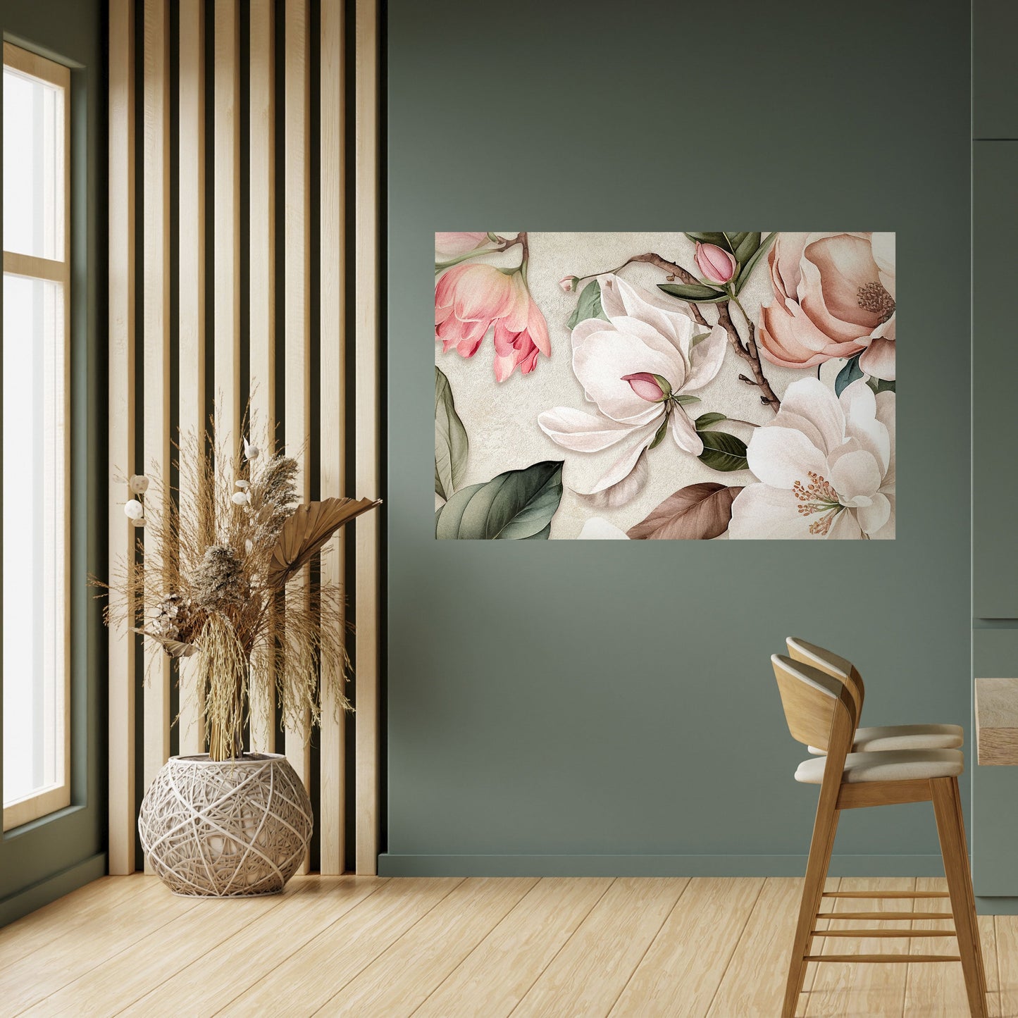 Poster orizzontale staccabile e attaccabile FLORAL GRACE