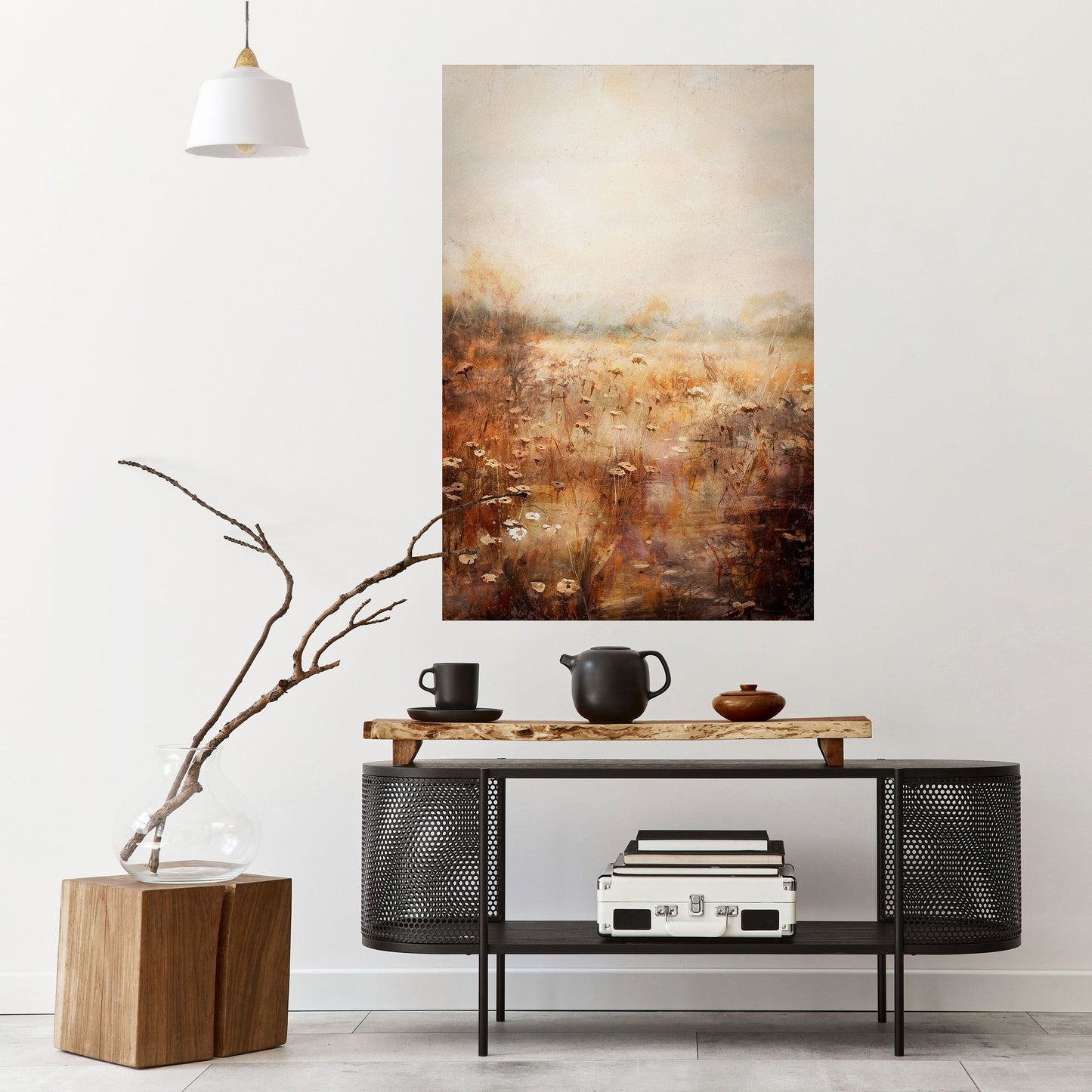 Poster verticale staccabile e attaccabile TRANQUIL FIELD