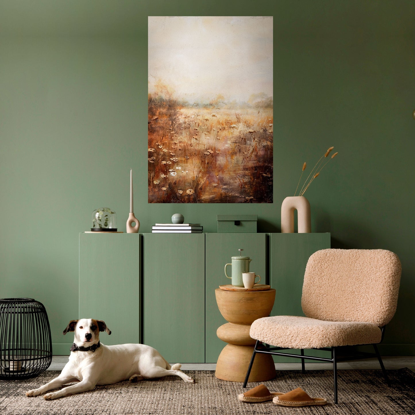 Poster verticale staccabile e attaccabile TRANQUIL FIELD