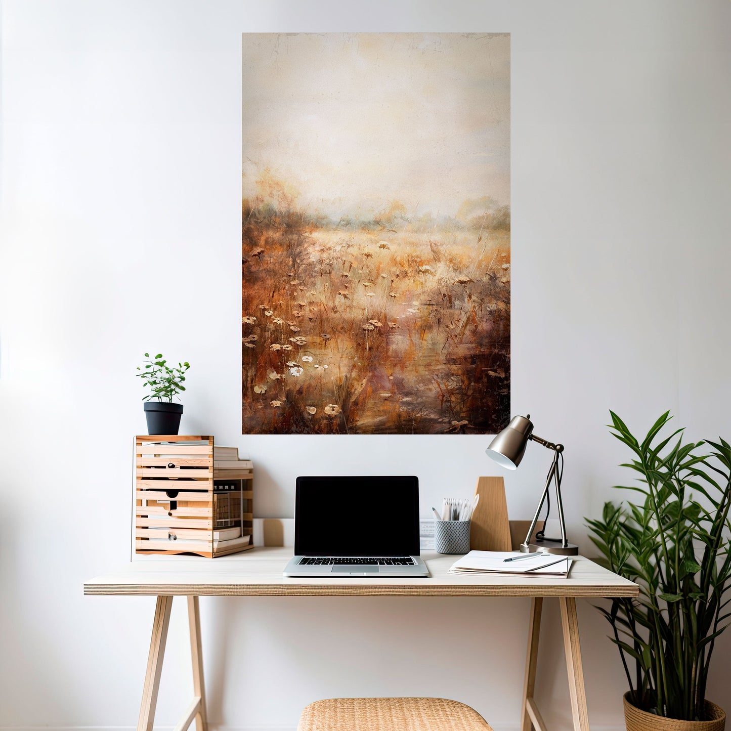 Poster verticale staccabile e attaccabile TRANQUIL FIELD