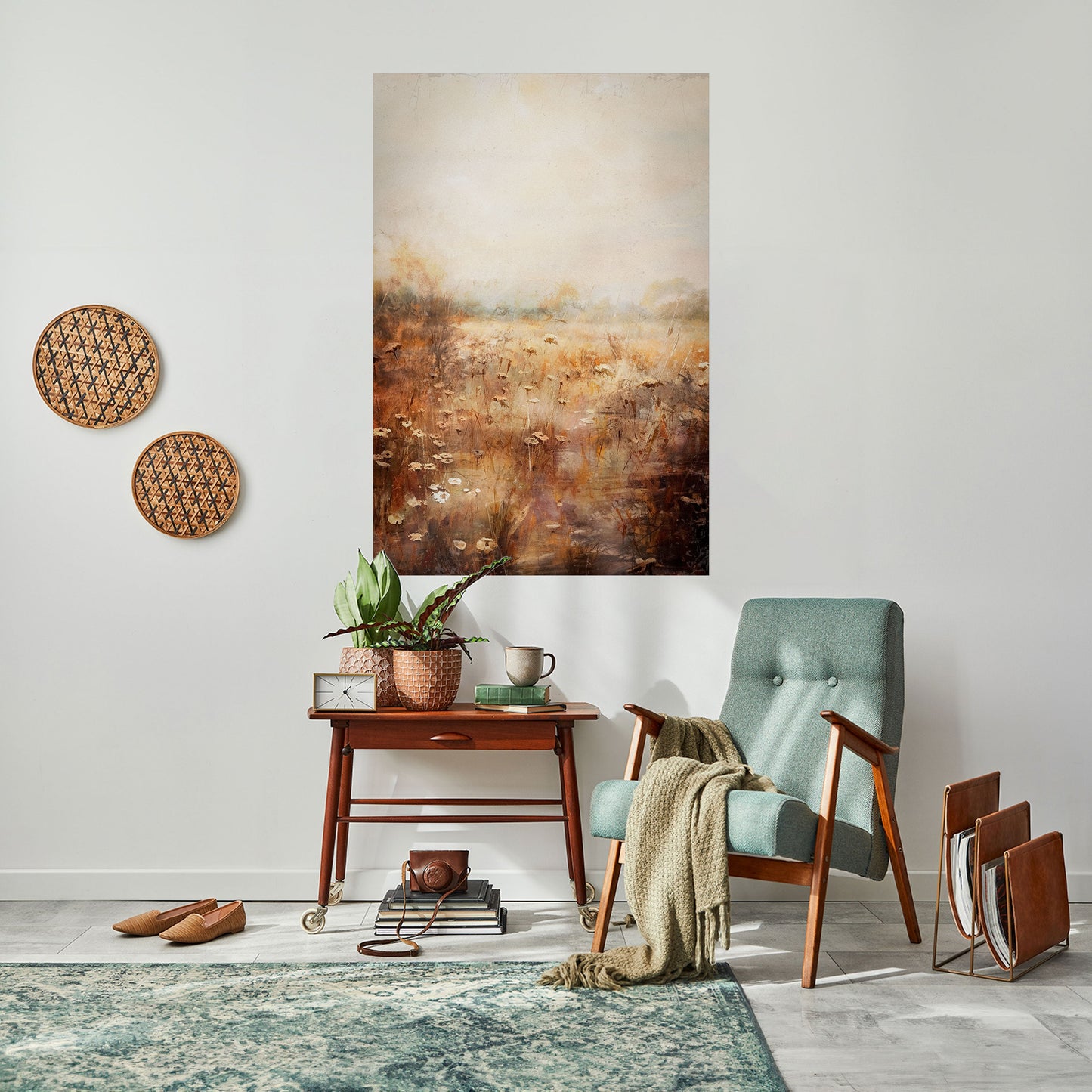 Poster verticale staccabile e attaccabile TRANQUIL FIELD