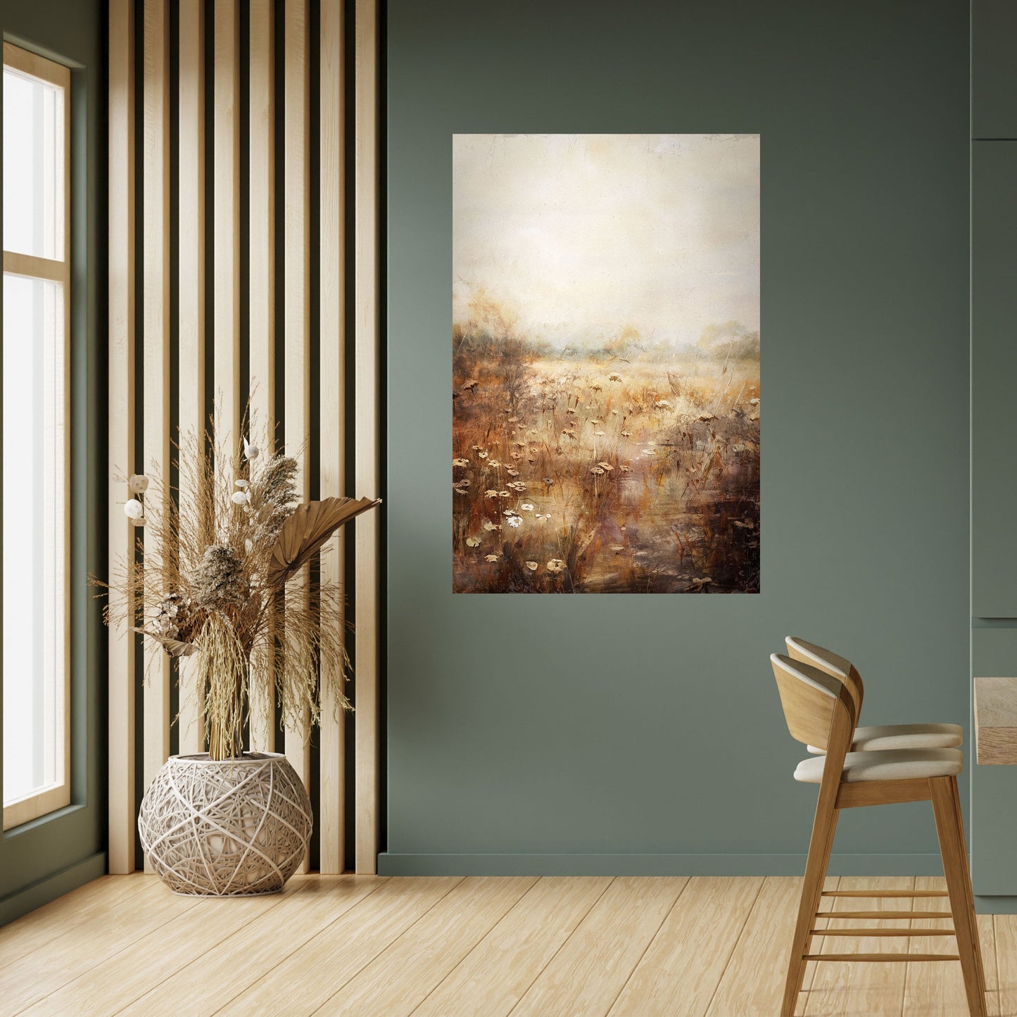Poster verticale staccabile e attaccabile TRANQUIL FIELD