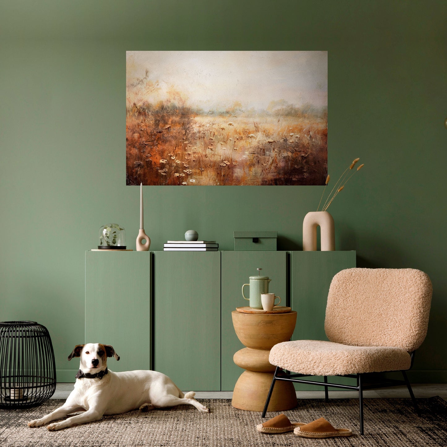 Poster orizzontale staccabile e attaccabile TRANQUIL FIELD