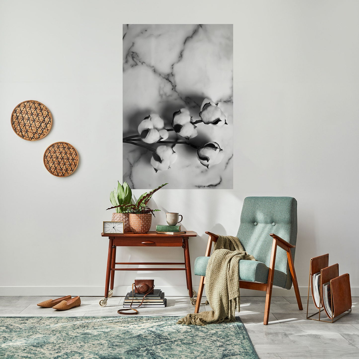 Poster verticale staccabile e attaccabile MONOCHROME COTTON DREAMS