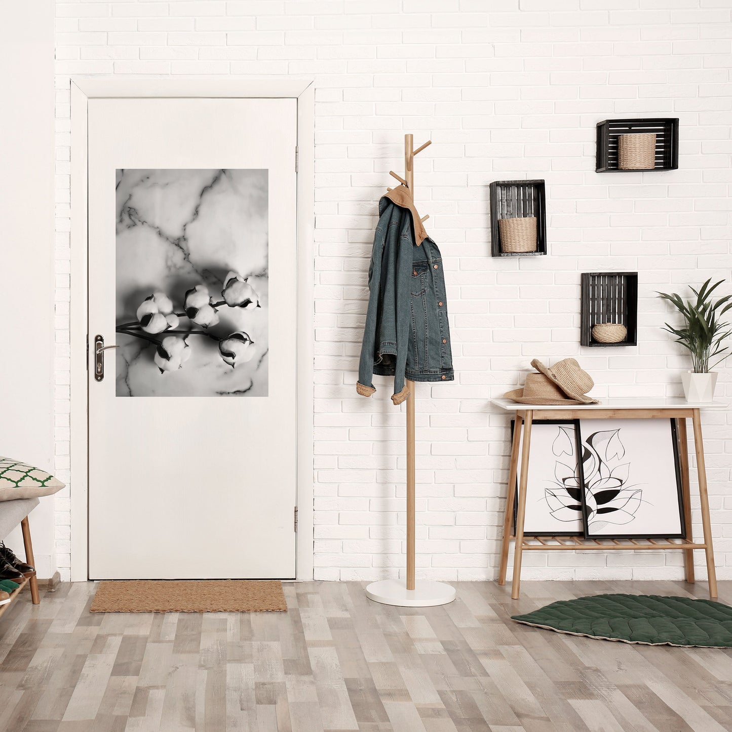 Poster verticale staccabile e attaccabile MONOCHROME COTTON DREAMS