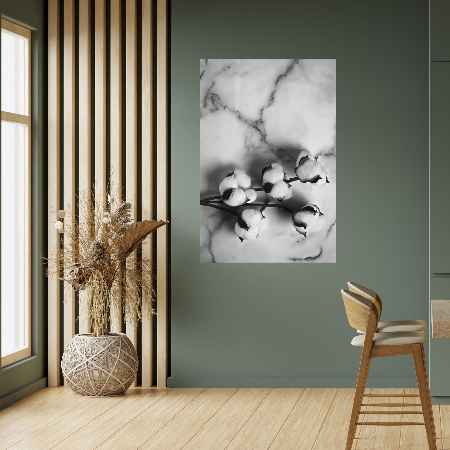 Poster verticale staccabile e attaccabile MONOCHROME COTTON DREAMS