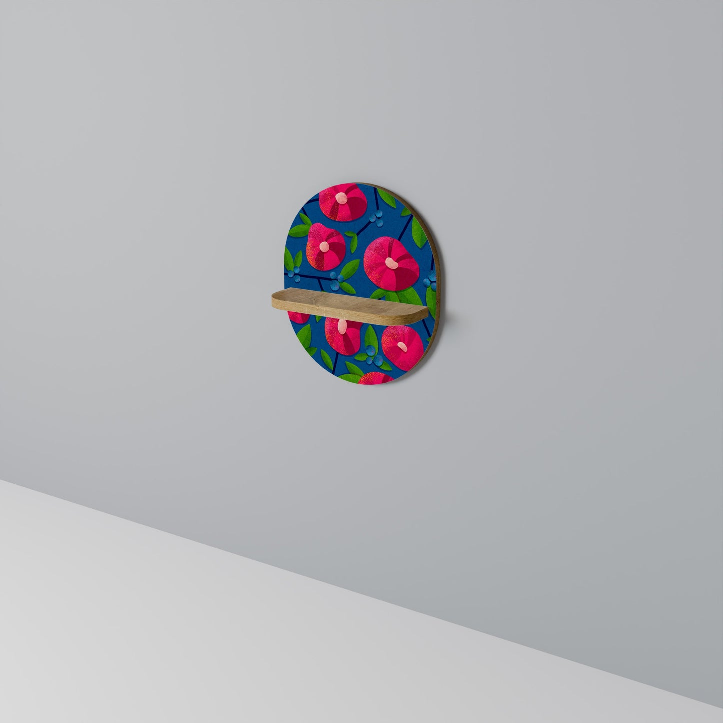 SPRING THOUGHTS Mensola ovale per opere d'arte in effetto rovere