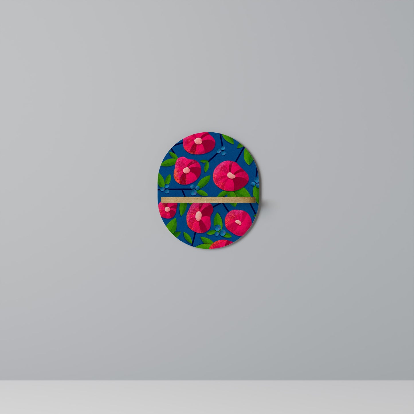 SPRING THOUGHTS Mensola ovale per opere d'arte in effetto rovere