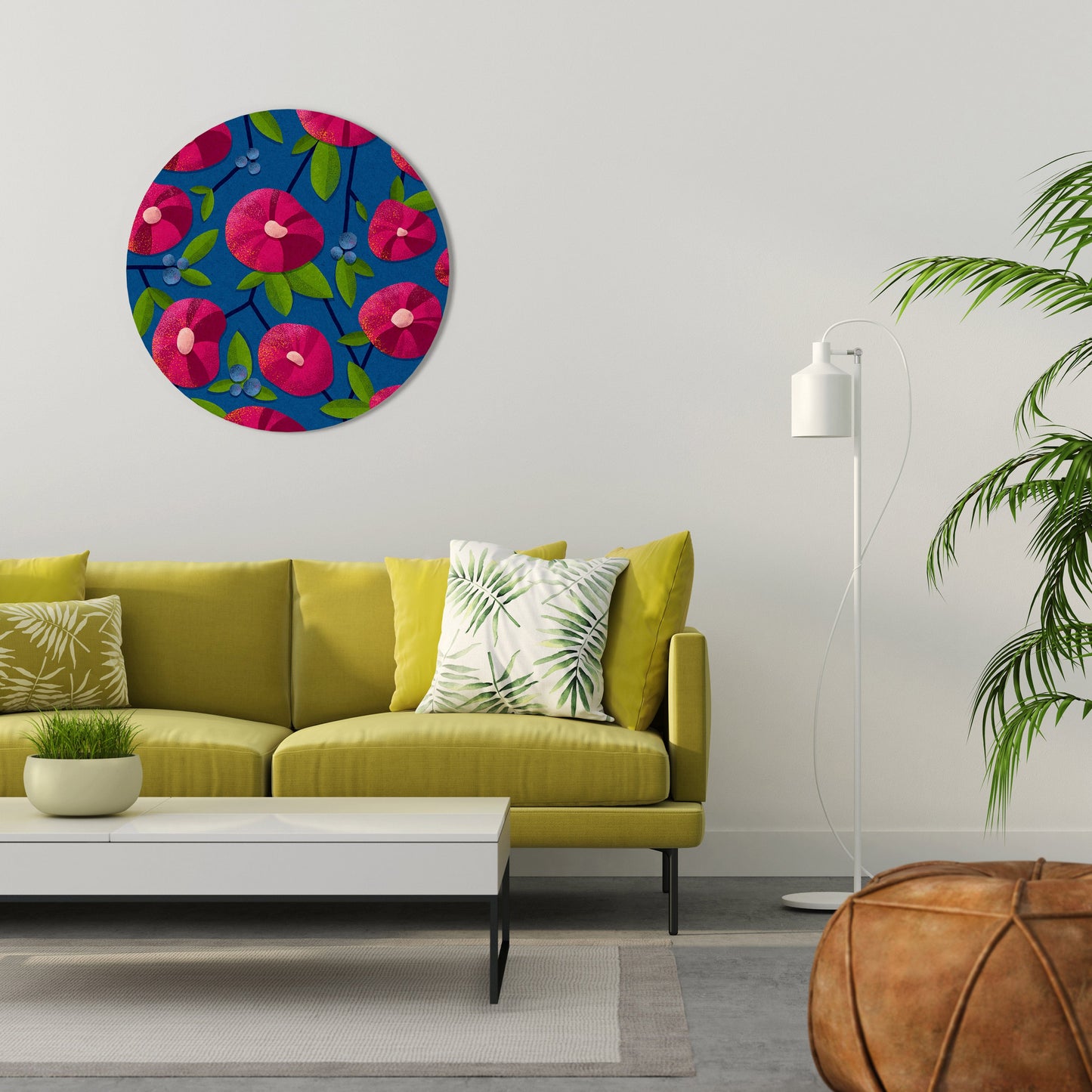 SPRING THOUGHTS Round Wall Art