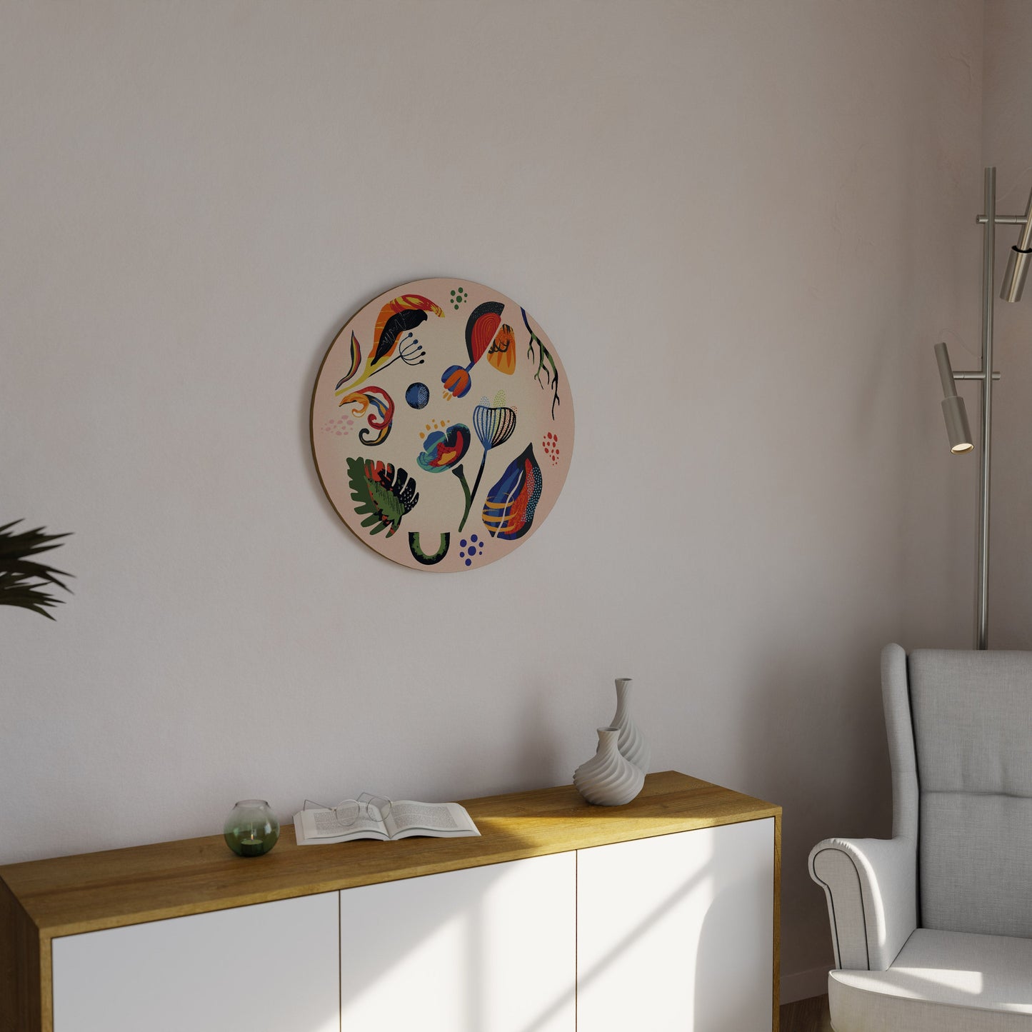 MODERN NATURE Round Wall Art